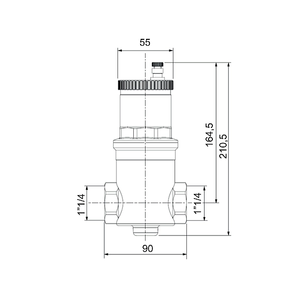 Повітровідвідник Icma автоматичний (дегазатор) 1 1/4" №740 - Фото - 2