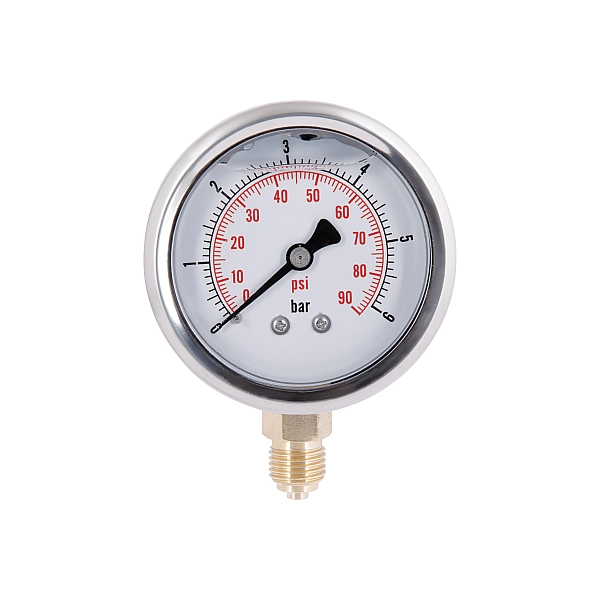 Манометр із гліцерином Thermo Alliancе Forte 6 бар, 1/4"З, нижнє підключення TAF170G6B