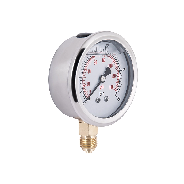 Манометр із гліцерином Thermo Alliancе Forte 10 бар, 1/4"З, нижнє підключення TAF170G10B - Фото - 4