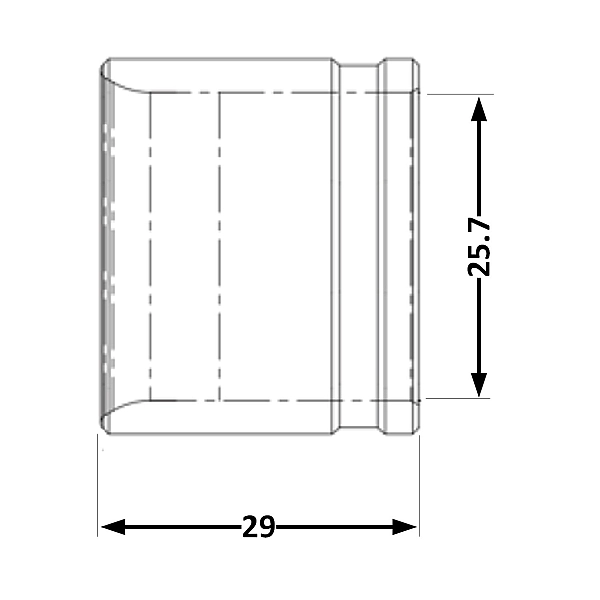 Гільза натяжна Icma №1031 d25x3,5 851031GX08 - Фото - 2