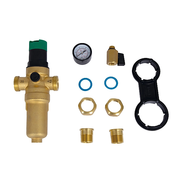 Фильтр самопромывной Thermo Alliance Forte 3/4" с редуктором для горячей воды SF128W20H - Фото - 6