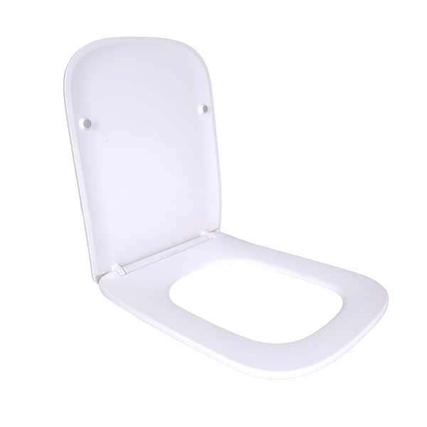 Сидіння для унітаза підлогового (Stenava) 435×345×30 мм, White, з мікроліфтом, Slim Duroplast, Quick Release QT99SC8303W Qtap - Фото - 3