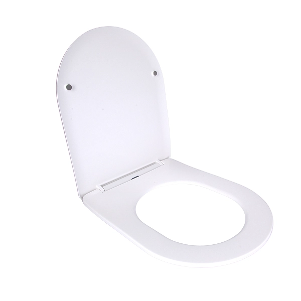 Сидіння для унітаза підлогового (Grand) 560×363×30 мм, White, з мікроліфтом, Slim Duroplast, Quick Release QT26228301W3 Qtap - Фото - 3