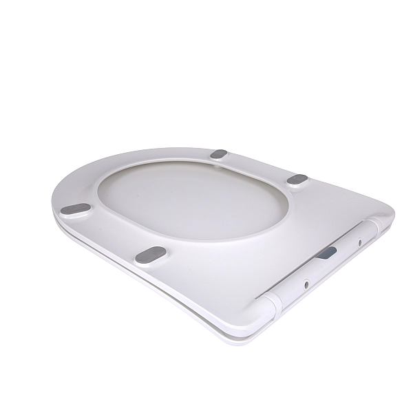 Сидіння для унітаза підлогового (Grand) 560×363×30 мм, White, з мікроліфтом, Slim Duroplast, Quick Release QT26228301W3 Qtap - Фото - 4