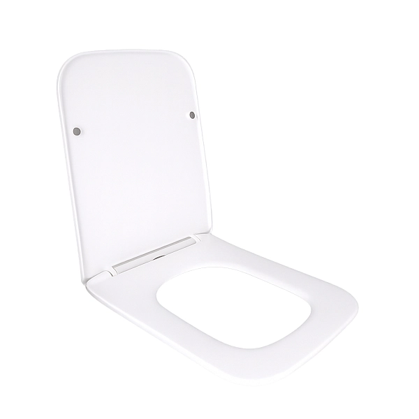 Сидіння для унітаза підлогового (Aries) 445×360×30 мм, White, з мікроліфтом? Slim Duroplast, Quick Release QT03228302W3 Qtap - Фото - 3