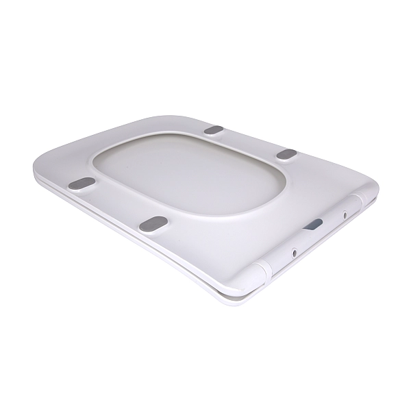 Сидіння для унітаза підлогового (Aries) 445×360×30 мм, White, з мікроліфтом? Slim Duroplast, Quick Release QT03228302W3 Qtap - Фото - 4