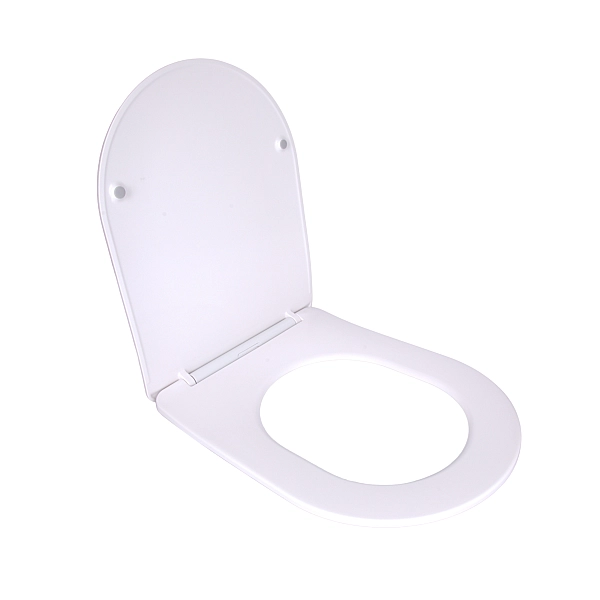 Сидіння для унітаза  (Robin 520,660, Scorpio 520,660) 460x362x50 мм, White, з мікроліфтом, Slim Duroplast, Quick Release QTSC179W47351 Qtap - Фото - 3