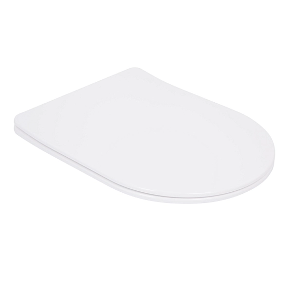 Qtap Сиденье для унитаза  (Robin 520,660, Scorpio 520,660) 460x362x50 мм, White, с микролифтом, Slim Duroplast, Quick Release QTSC179W47351