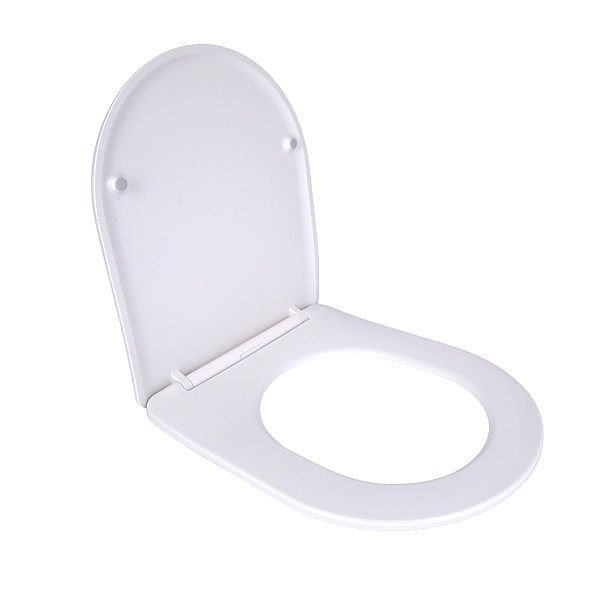 Сидіння для унітаза підлогового (Dove) 425×363×30 мм, White, з мікроліфтом, Slim Duroplast, Quick Release QT06228380BW3 Qtap - Фото - 3