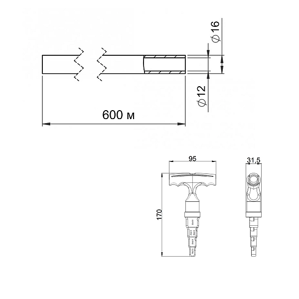 Акційний набір Thermo Alliance: Труба для теплої підлоги PEX-A EVOH 16x2.0 мм (600 м) TAS00316600 + Калібратор з тріскачкою для м/п труб D16-32 STD-404 - Фото - 2