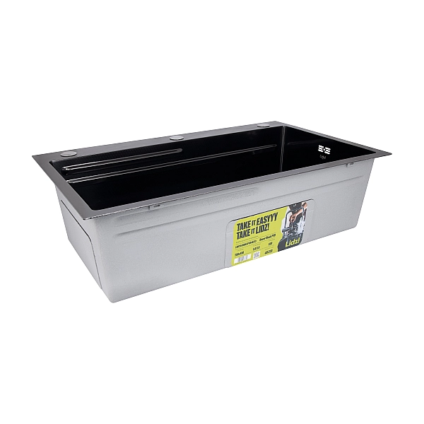 Lidz Handmade H7545B Мийка для кухні інтегрована Decor Black PVD Honeycomb 3,0/1,0 мм LDH7545BDECPVD48373 - Фото - 5