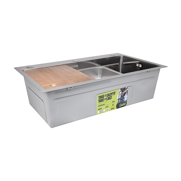 Lidz Handmade H7545 Мойка для кухни интегрированная Decor Honeycomb 3,0/1,0 мм LDH7545DEC48372 - Фото - 11