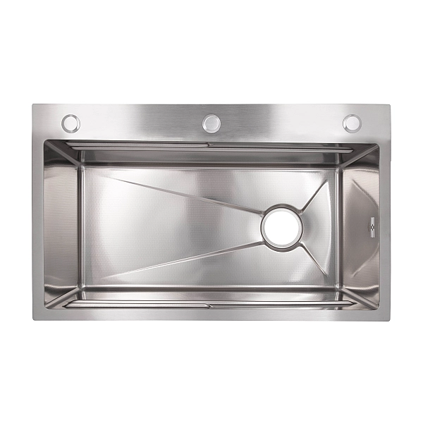 Lidz Handmade H7545 Мойка для кухни интегрированная Decor Honeycomb 3,0/1,0 мм LDH7545DEC48372 - Фото - 3