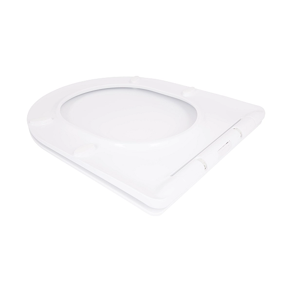 Qtap Сидіння для унітаза (Jay 640, Swan 640) 422x360x30 мм, White, з мікроліфтом, Slim Duroplast, Quick Release QTSC179W48699 - Фото - 3