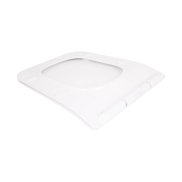 Qtap Сиденье для унитаза (Crow 640) 460x350x47 мм, White, с микролифтом, Slim Duroplast, Quick Release QTSC179W48700 - Фото - 3