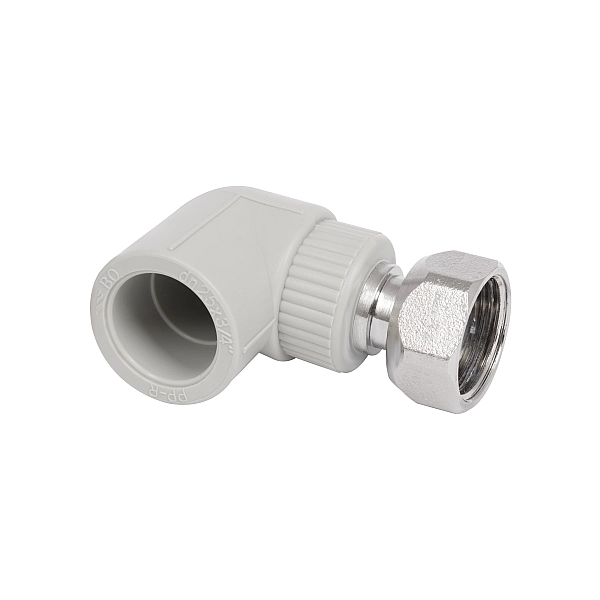 Кутик PPR з накидною гайкою Blue Ocean 25х3/4", 90° ВР з латунним штоком - Фото - 3