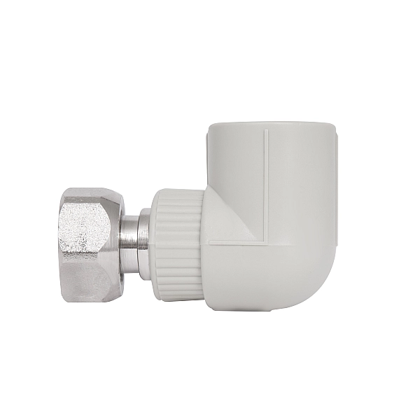 Кутик PPR з накидною гайкою Blue Ocean 25х3/4", 90° ВР з латунним штоком - Фото - 5