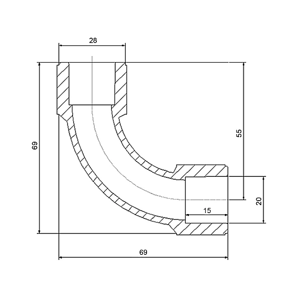 Кутик PPR Blue Ocean відвід 20, 90° ЗЗ - Фото - 2