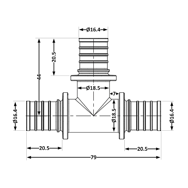 Тройник натяжной Icma №1038 - Фото - 2