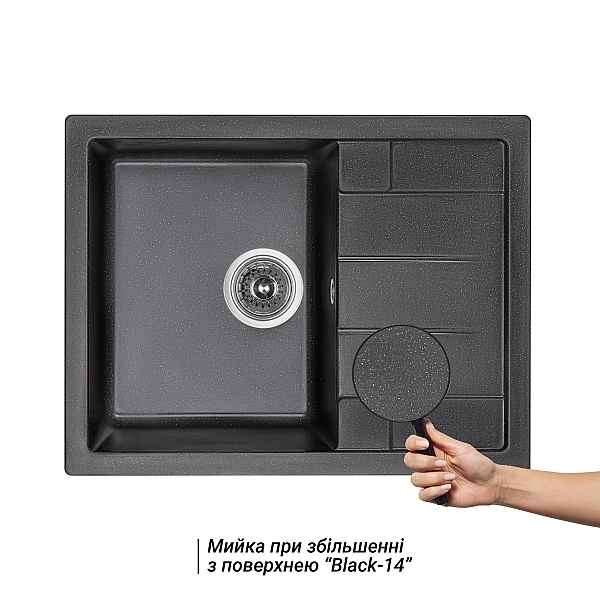 Кухонна мийка Lidz 650x500/200 BLM-14 (LIDZBLM14650500200) - Фото - 3