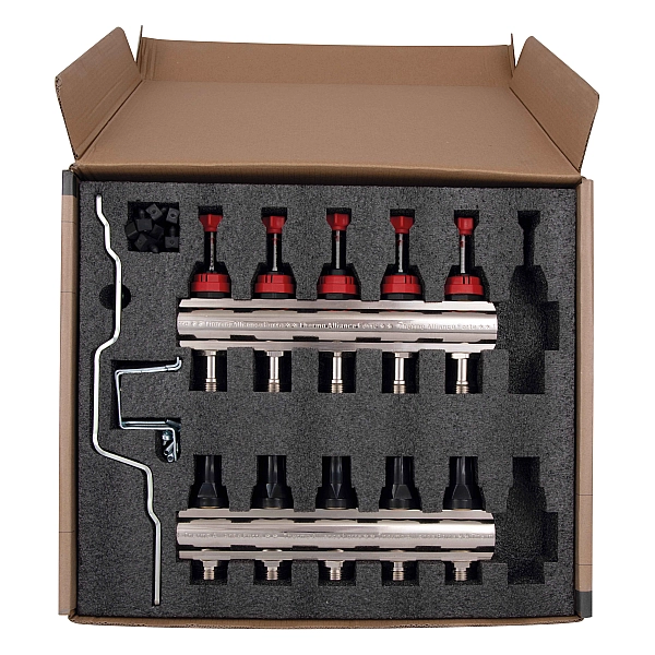 Колектор з витратомірами Thermo Alliance Forte 1" 5 виходів SF001W5 - Фото - 10