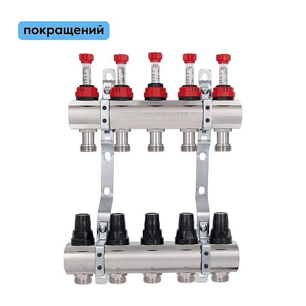 Колектор з витратомірами Thermo Alliance Forte 1" 5 виходів SF001W5