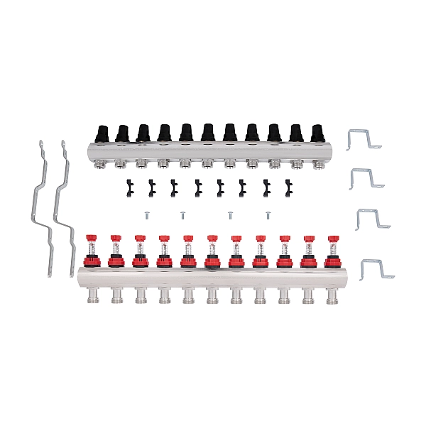 Колектор з витратомірами Thermo Alliance Forte 1" 11 виходів SF001W11 - Фото - 10