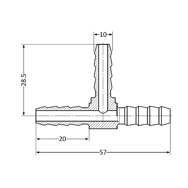 Трійник Thermo Alliance Standart 10 SD41710 - Фото - 2