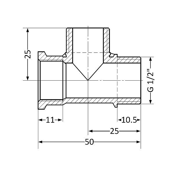Трійник Thermo Alliance Standart 1/2" ВЗЗ SD41415 - Фото - 2