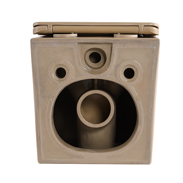 Унитаз подвесной Tern Ultra Quiet 490×365×325 мм, Beige, с сиденьем Slim Duroplast / Soft-close / Quick Release QT17332303ASSB Qtap - Фото - 7