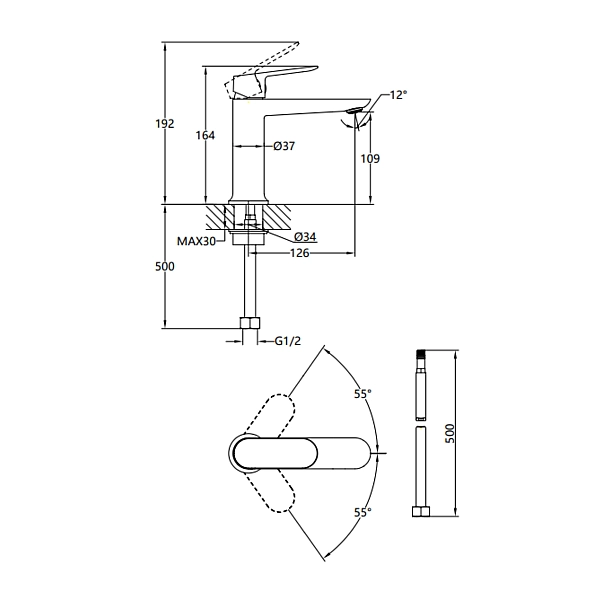 Змішувач для раковини Qtap Evia QTEVI2701CRM47576 Chrome - Фото - 2