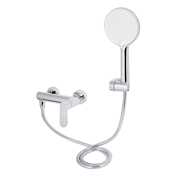 Змішувач для ванни Qtap Evia з поворотним виливом (з душовим гарнітуром) QTEVI260CRM47578 Chrome - Фото - 3