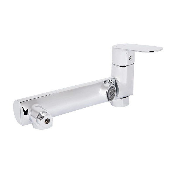 Змішувач для ванни Qtap Evia з поворотним виливом (з душовим гарнітуром) QTEVI260CRM47578 Chrome - Фото - 6