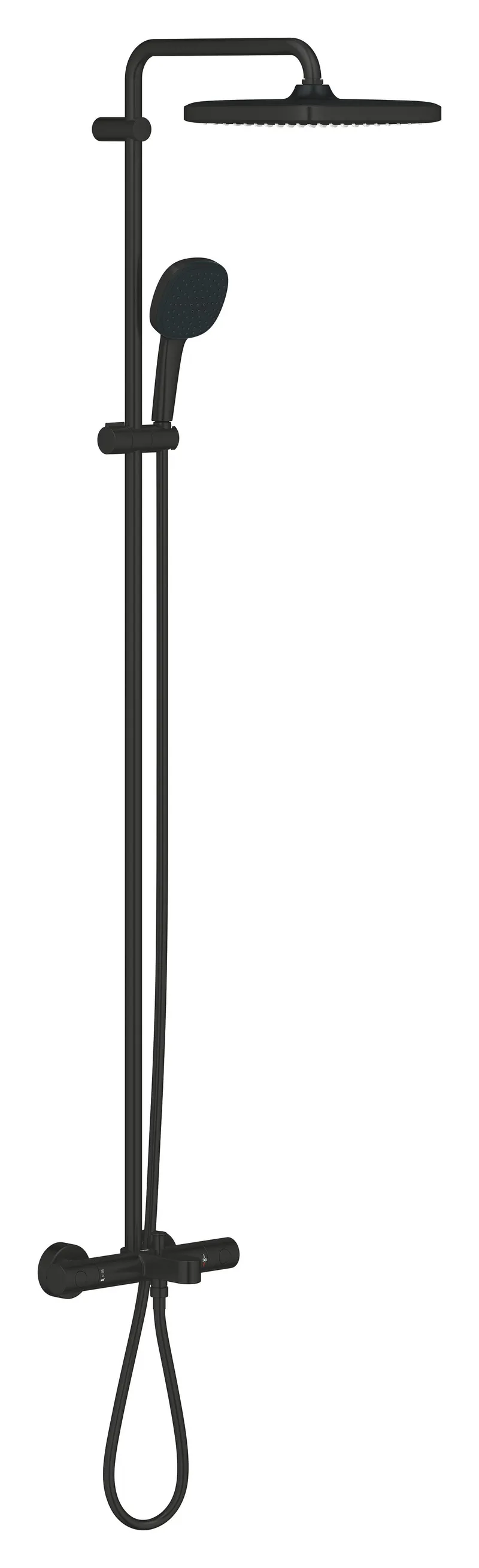 Душова система настінного монтажу Grohe Tempesta System 250 Cube з термостатом для ванни (266912431)