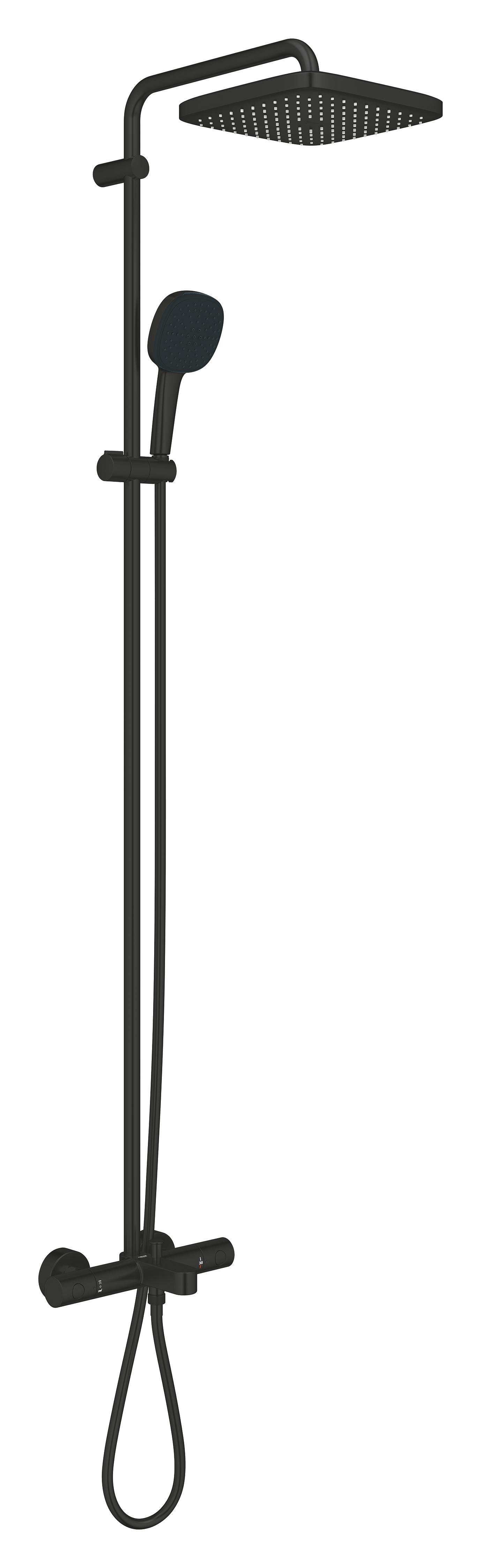 Душова система настінного монтажу Grohe Tempesta System 250 Cube з термостатом для ванни (266912431) - Фото - 5