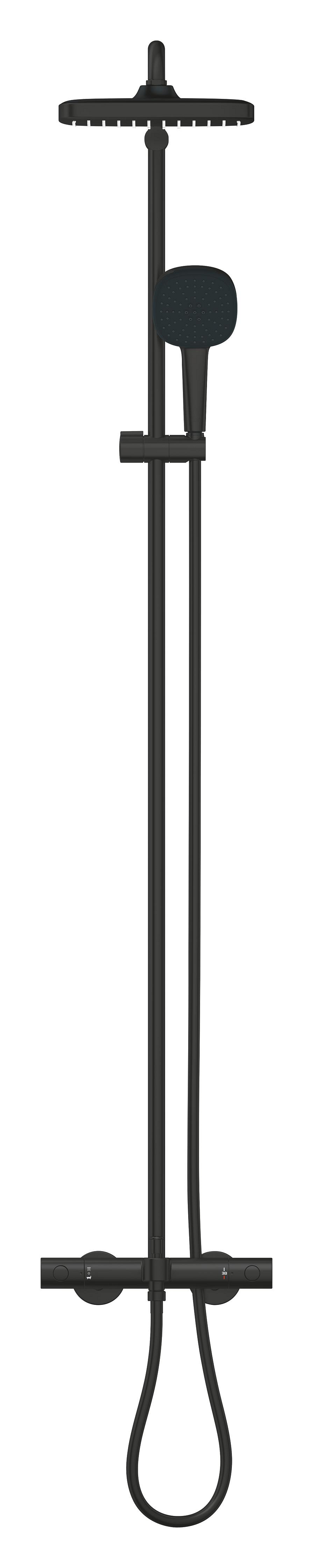 Душова система настінного монтажу Grohe Tempesta System 250 Cube з термостатом для ванни (266912431) - Фото - 3