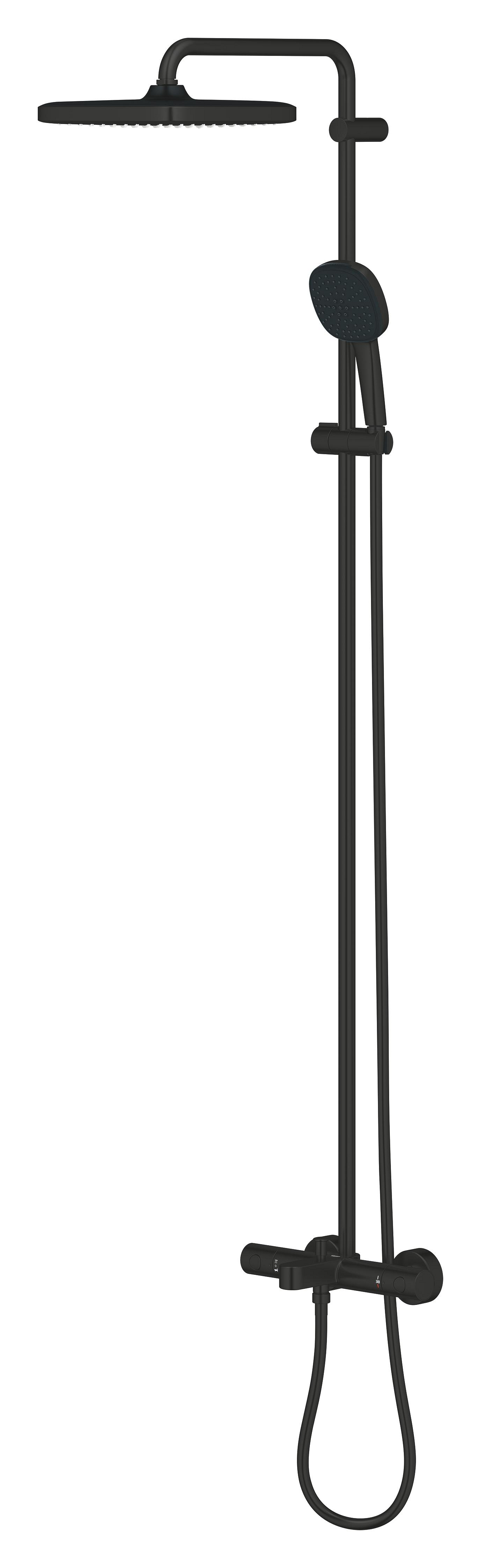 Душова система настінного монтажу Grohe Tempesta System 250 Cube з термостатом для ванни (266912431) - Фото - 2