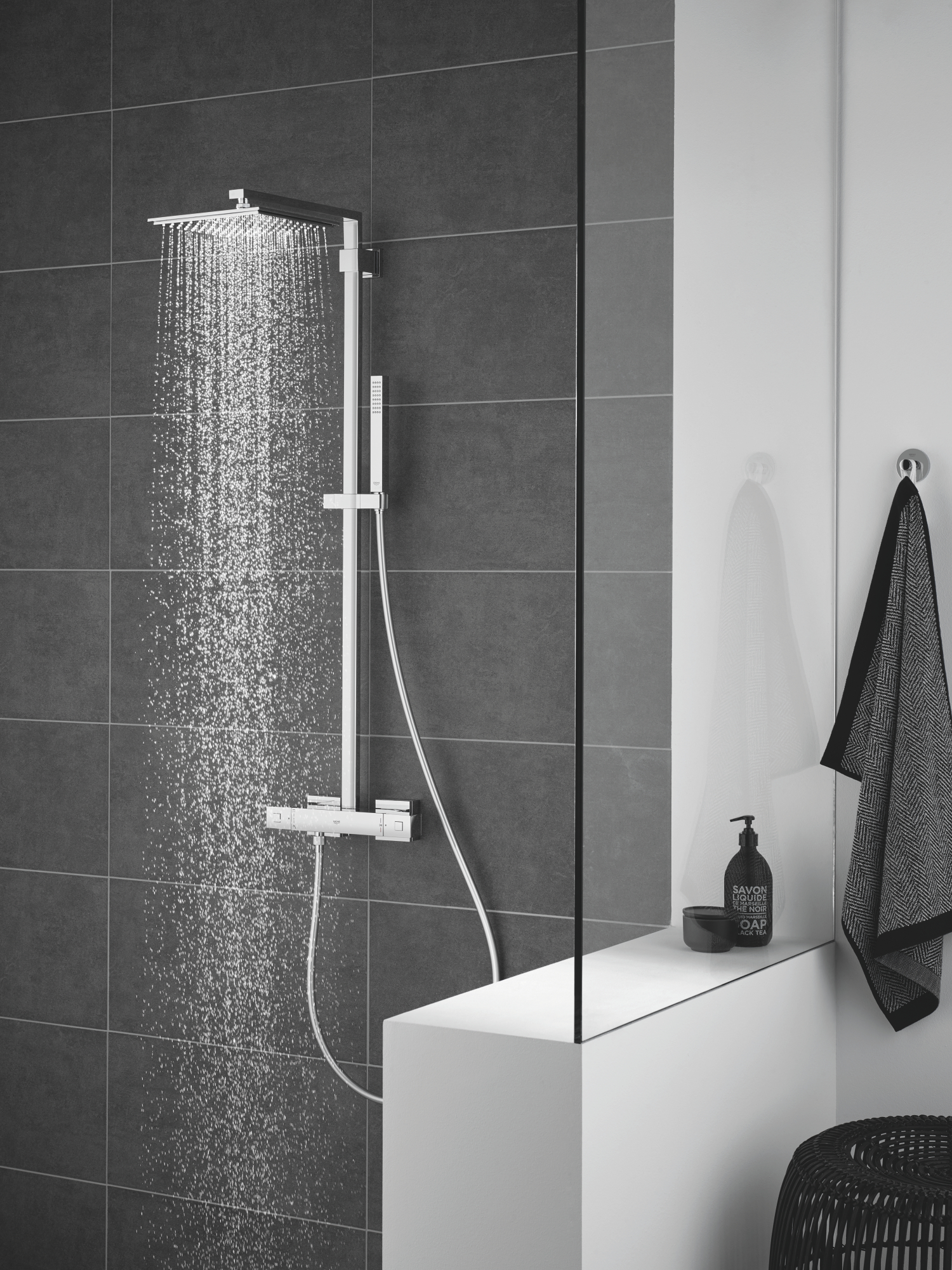 Душова система з термостатом для душа Grohe Euphoria Cube System (26087000) - Фото - 2
