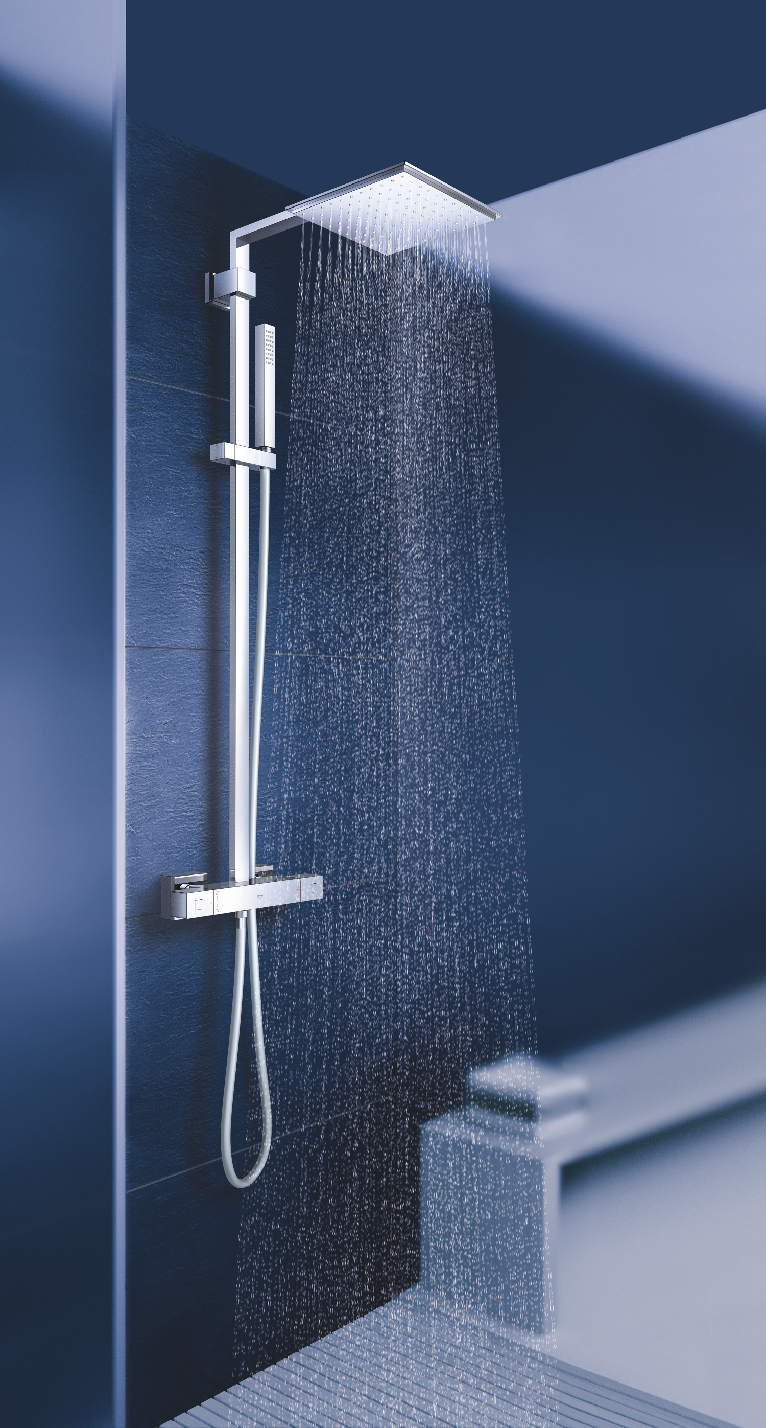 Душова система з термостатом для душа Grohe Euphoria Cube System (26087000) - Фото - 12