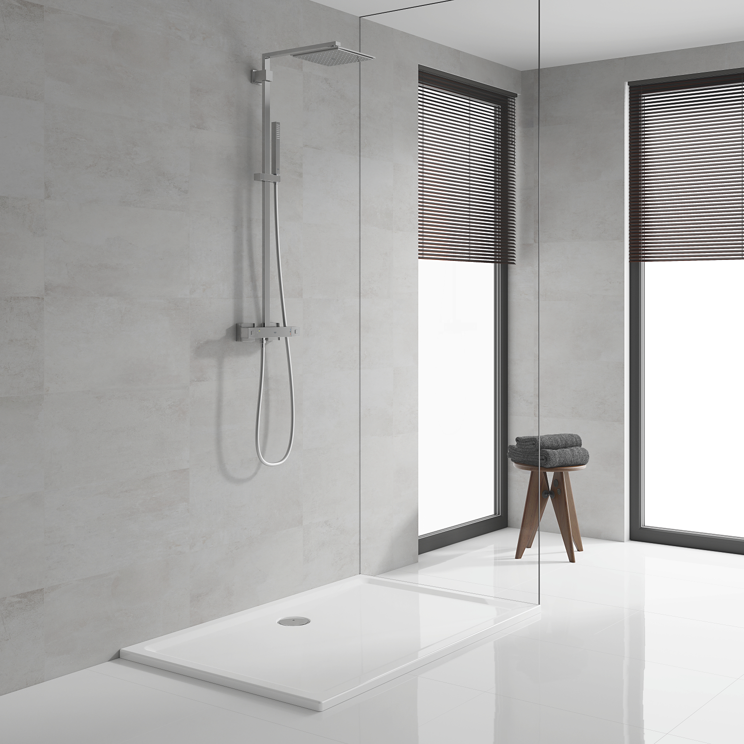 Душова система з термостатом для душа Grohe Euphoria Cube System (26087000) - Фото - 7