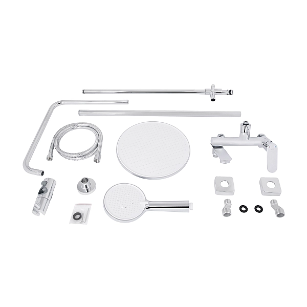 Душевая система универсальная Qtap Evia на три потребителя (с изливом) QTEVI111CRM47583 Chrome - Фото - 9
