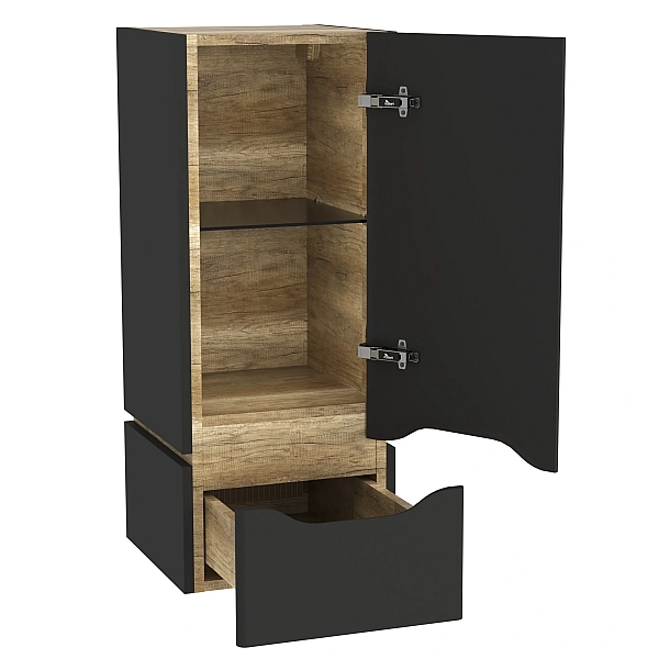 "Сакраменто" Шафа підвісна 35х35 (антрацит, ліва) - Фото - 2