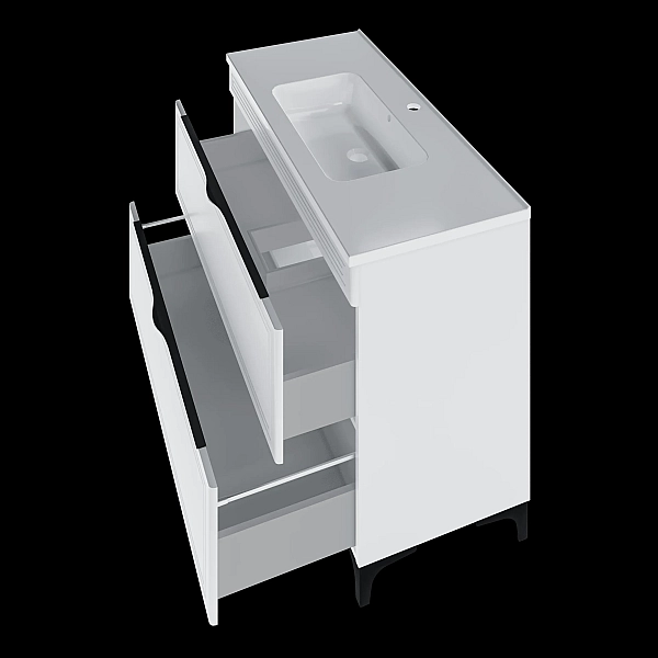 "Естель" тумба підлогова з ум. Родео 100, біла - Фото - 2