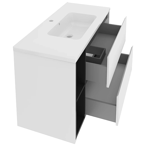 "Айріс" Тумба з ум. Родео 100 (біла) права - Фото - 2