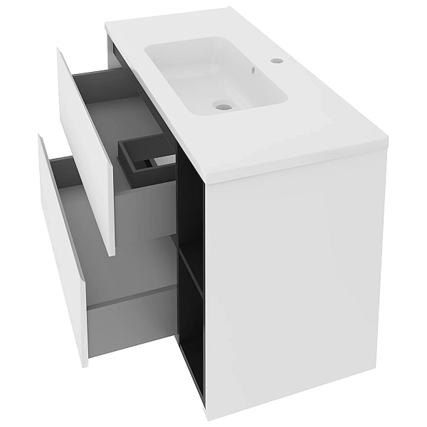 "Айріс" Тумба з ум. Родео 100 (біла) ліва - Фото - 2