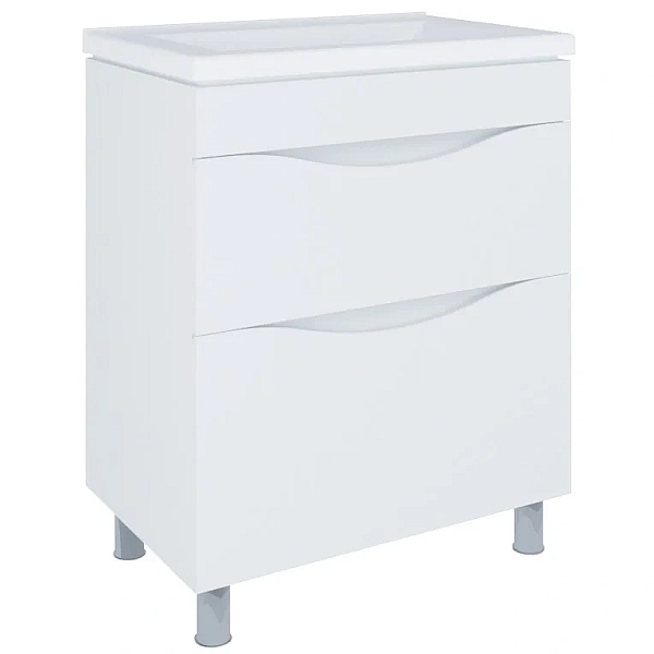 "Смайл" Тумба нап з ум.Глорія 70 2ш., біла (б/підсв)