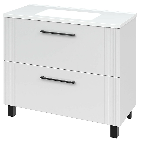 "Елара" Тумба підлогова з ум.Родео 100 біла