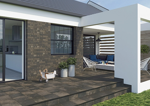 Сходинка пряма Scandiano Brown 30x30 код 4917 Ceramika Paradyz - Фото - 2