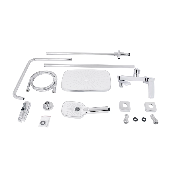 Душова система універсальна Qtap Tern на три споживача (з виливом) QTTER1112CRM47592 Chrome - Фото - 8