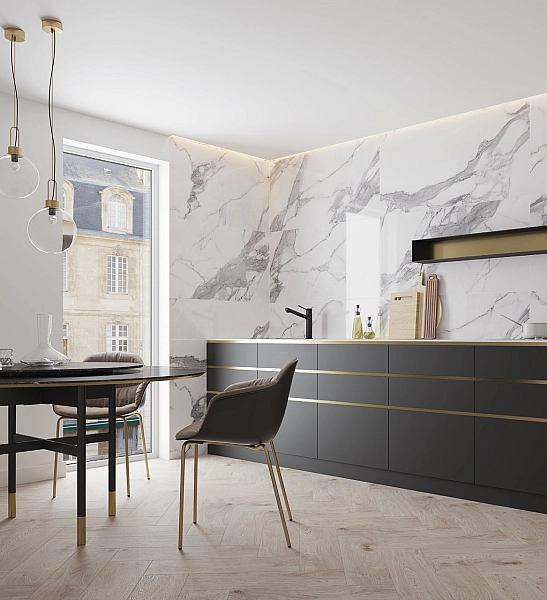 Плитка керамогранітна Calacatta White POL 597x597x8 Cerrad - Фото - 4